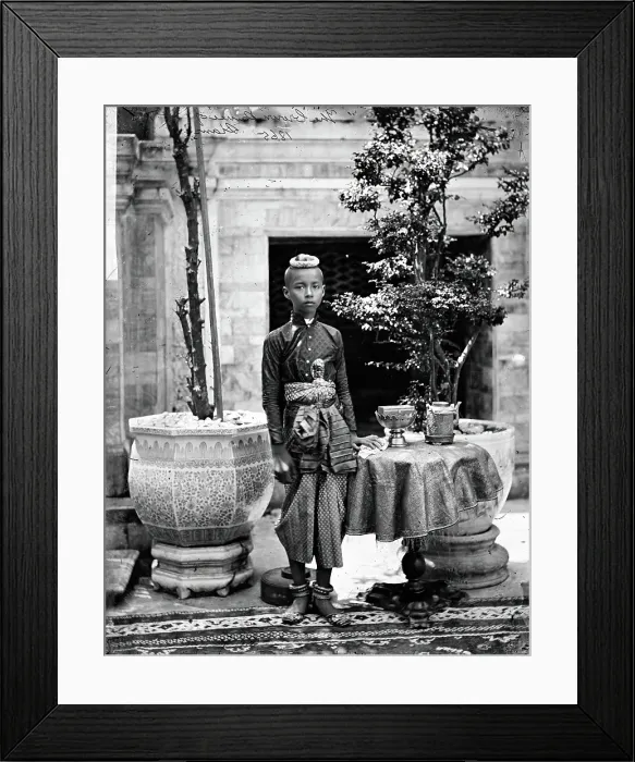 Framed Print : Prince Chulalongkorn of Siam (Thailand), 1865. Creator: John Thomson Framed Print : Prince Chulalongkorn of Siam (Thailand), 1865. Creator: John Thomson