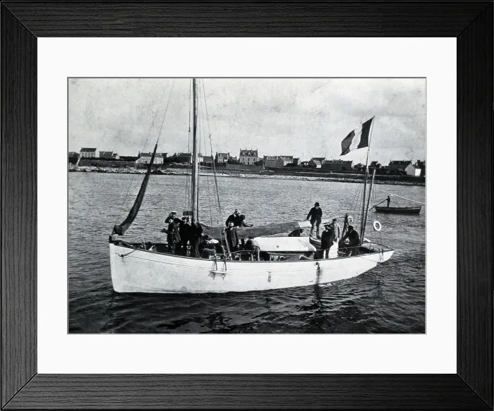 Framed Print : The laboratory boat of Yves Delage, 1906. Creator: Unknown Framed Print : The laboratory boat of Yves Delage, 1906. Creator: Unknown