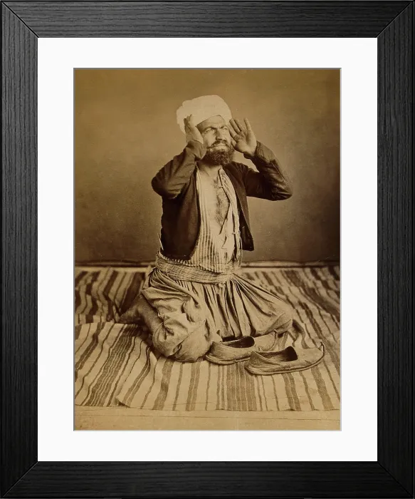 Framed Print : Singapore: a Mohammedan praying, c1880. Creator: John Edmund Taylor