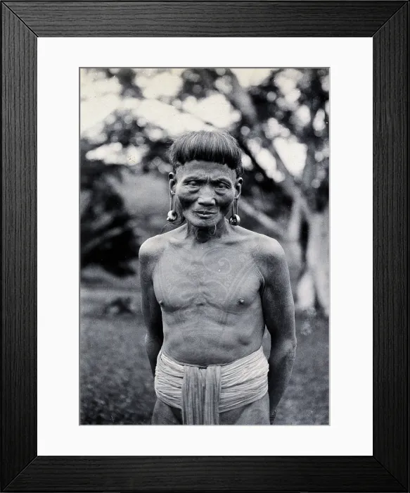 Framed Print : Sarawak: a Ukit man, c1900. Creator: Unknown