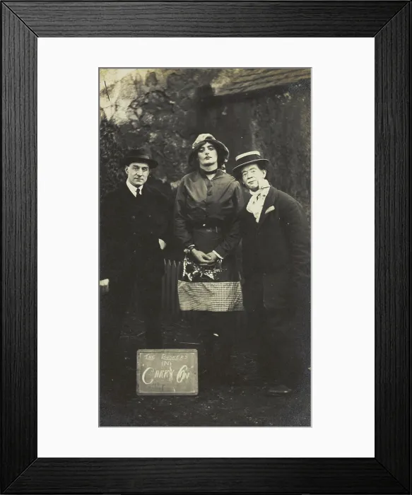 Framed Print : Amateur actors performing 'Carry On', (between 1910 and 1919?). Creator: Unknown Framed Print : Amateur actors performing 'Carry On', (between 1910 and 1919?). Creator: Unknown