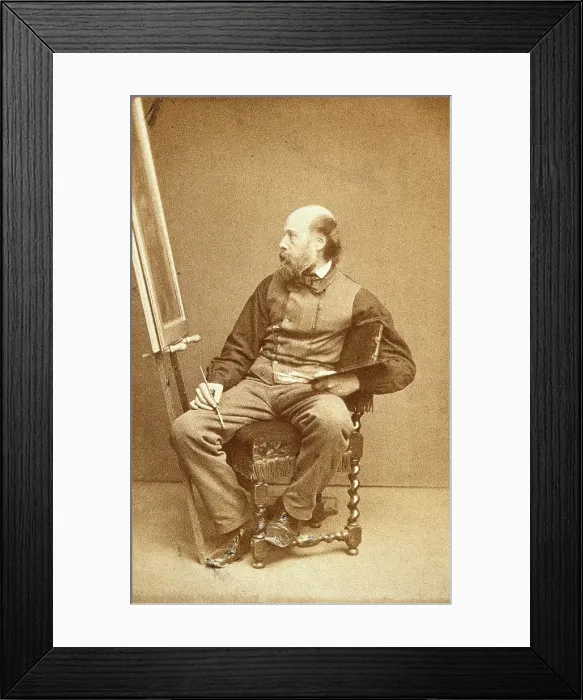 Framed Print : Paul Falconer Poole, late 19th century. Creator: John & Charles Watkins Framed Print : Paul Falconer Poole, late 19th century. Creator: John & Charles Watkins