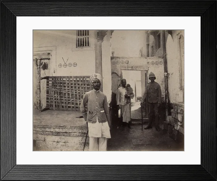 Framed Print : Man in turban in Old Town, Karachi, India, 1897. Creator: Unknown Framed Print : Man in turban in Old Town, Karachi, India, 1897. Creator: Unknown
