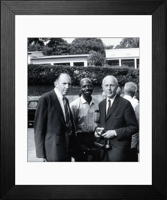 Framed Print : Three men including MA Wolfe, c1960s. Creator: Leonard Jan Bruce-Chwatt Framed Print : Three men including MA Wolfe, c1960s. Creator: Leonard Jan Bruce-Chwatt