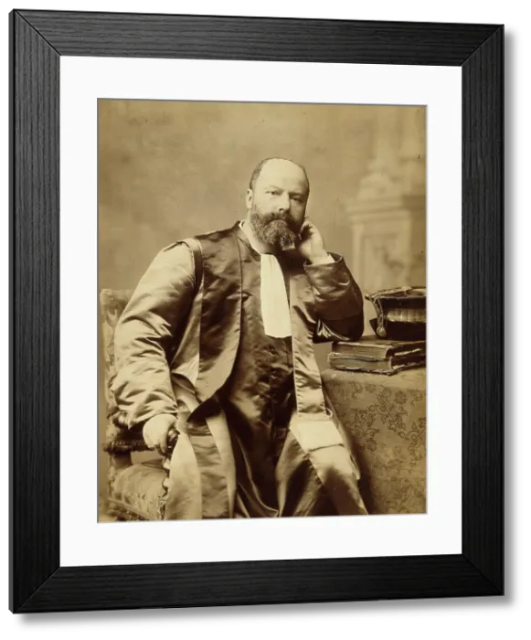 Framed Print : Adolphe Pinard, late 19th century. Creator: Pierre Petit Framed Print : Adolphe Pinard, late 19th century. Creator: Pierre Petit