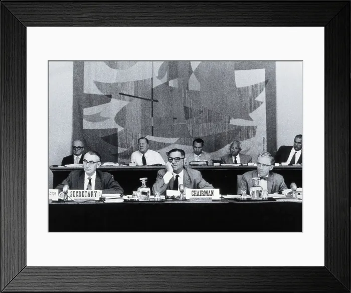 Framed Print : World Health Organisation Malaria conference in Lagos, 1956. Creator: Unknown Framed Print : World Health Organisation Malaria conference in Lagos, 1956. Creator: Unknown