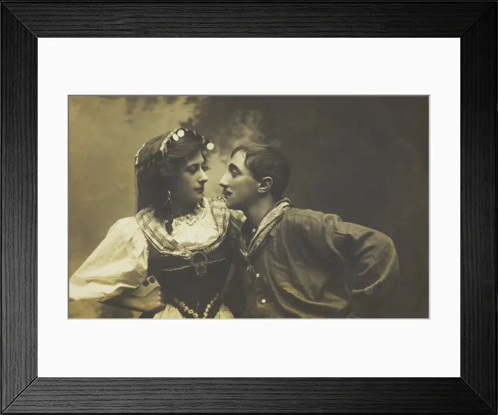 Framed Print : Venie Clements and Bert Edwards acting in 'La danse des Apaches', c1910. Creator: Unknown Framed Print : Venie Clements and Bert Edwards acting in 'La danse des Apaches', c1910. Creator: Unknown