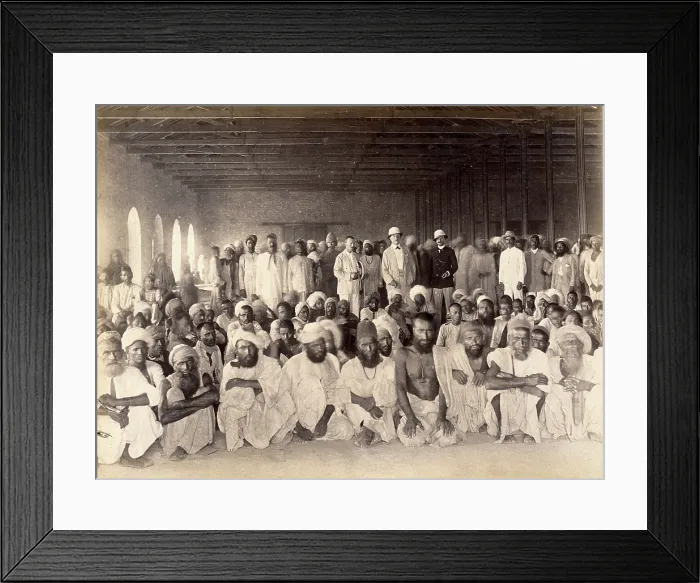 Framed Print : Quarantine area, during bubonic plague outbreak, Karachi, India, 1897. Creator: Unknown Framed Print : Quarantine area, during bubonic plague outbreak, Karachi, India, 1897. Creator: Unknown