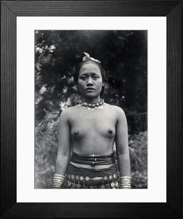 Framed Print : Sarawak: a Sea Dayak woman, c1900. Creator: Unknown Framed Print : Sarawak: a Sea Dayak woman, c1900. Creator: Unknown