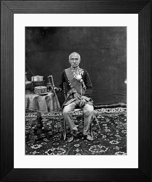Framed Print : King Mongkut (King Rama IV) of Siam (Thailand), 1865. Creator: John Thomson Framed Print : King Mongkut (King Rama IV) of Siam (Thailand), 1865. Creator: John Thomson