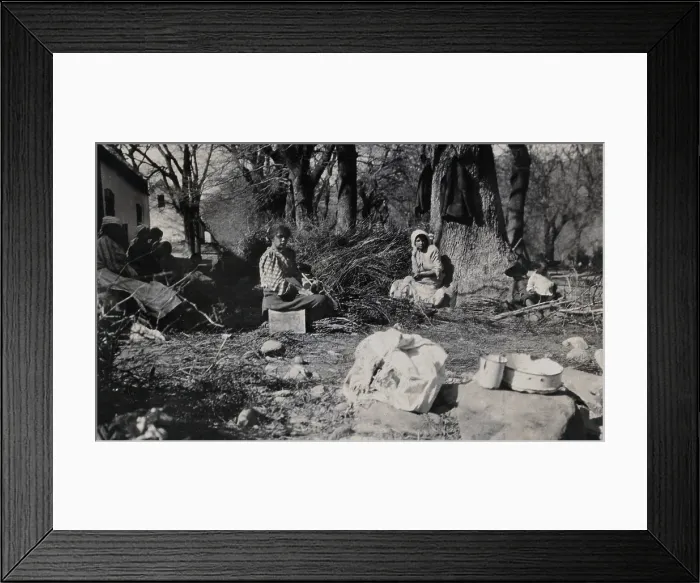 Framed Print : South Africa: African workers at a farm near Stellenbosch, 1905. Creator: Ada Cleland Framed Print : South Africa: African workers at a farm near Stellenbosch, 1905. Creator: Ada Cleland