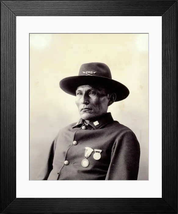 Framed Print : Naiche, hereditary chief of the Chiricahua, 1898. Creator: Frank A. Rinehart Framed Print : Naiche, hereditary chief of the Chiricahua, 1898. Creator: Frank A. Rinehart
