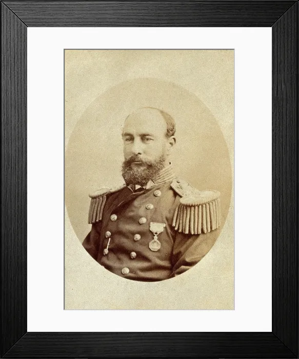 Framed Print : George Strong Nares, c1880s. Creator: Unknown Framed Print : George Strong Nares, c1880s. Creator: Unknown