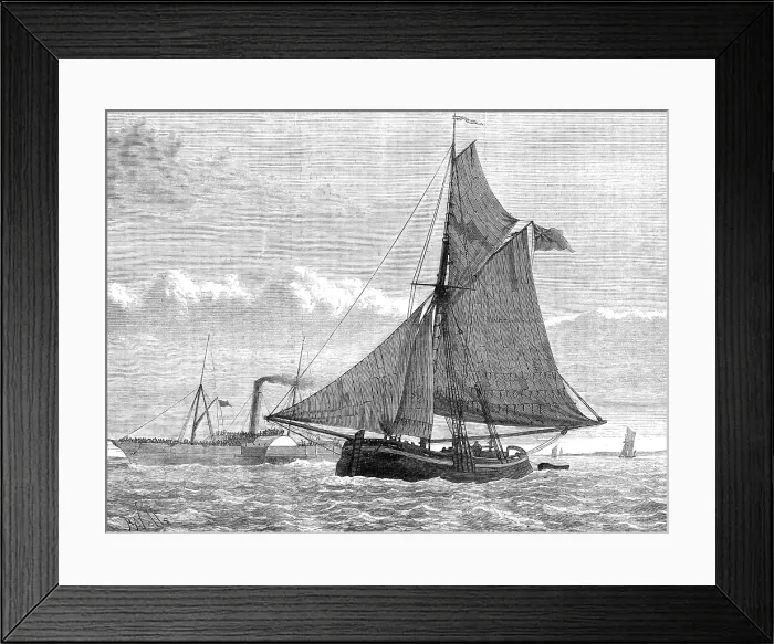Framed Print : An 'Old Margate Hoy', 1881. Creator: Unknown Framed Print : An 'Old Margate Hoy', 1881. Creator: Unknown