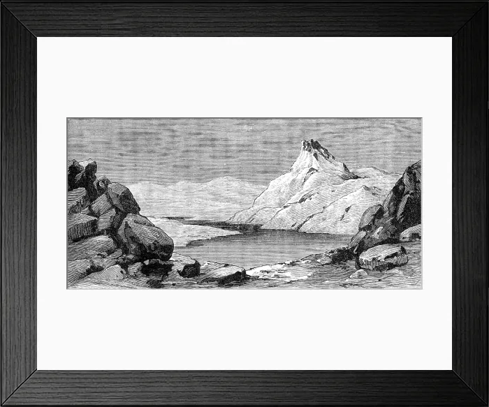 Framed Print : The American Franklin Search Expedition: Blackrock Hill, Stewart's Monument, 1881 Framed Print : The American Franklin Search Expedition: Blackrock Hill, Stewart's Monument, 1881