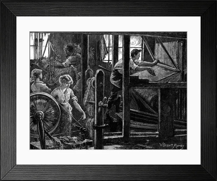 Framed Print : Matting-weavers, 1881. Creator: William James Palmer Framed Print : Matting-weavers, 1881. Creator: William James Palmer