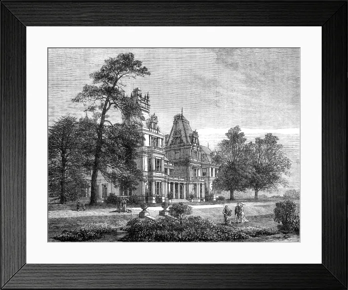 Framed Print : St. Leonard's Hill, the residence of the Prince of Wales during the Ascot Week, 1881. Creator: Unknown. St Framed Print : St. Leonard's Hill, the residence of the Prince of Wales during the Ascot Week, 1881. Creator: Unknown. St