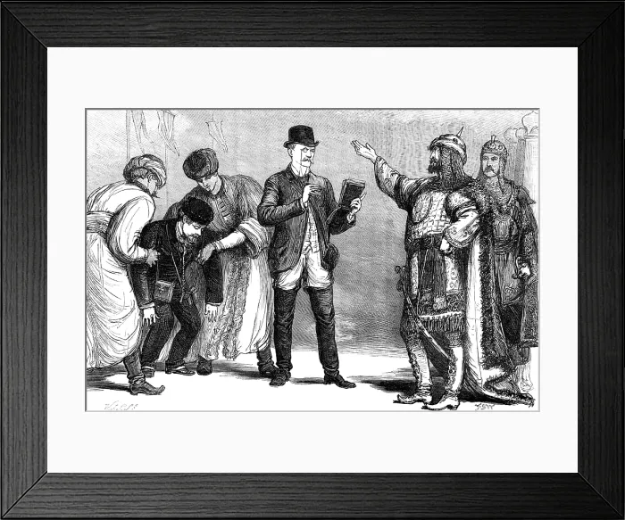 Framed Print : Scene from 'Michael Strogoff, ' at the Adelphi, 1881. Creator: William James Palmer Framed Print : Scene from 'Michael Strogoff, ' at the Adelphi, 1881. Creator: William James Palmer