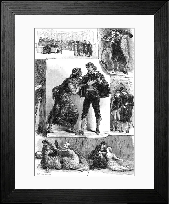 Framed Print : Sketches from 'Othello, ' at the Lyceum Theatre, 1881. Creator: William James Palmer Framed Print : Sketches from 'Othello, ' at the Lyceum Theatre, 1881. Creator: William James Palmer