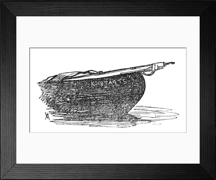 Framed Print : Stern of fishing-boat, 1881. Creator: Wallis Mackay Framed Print : Stern of fishing-boat, 1881. Creator: Wallis Mackay