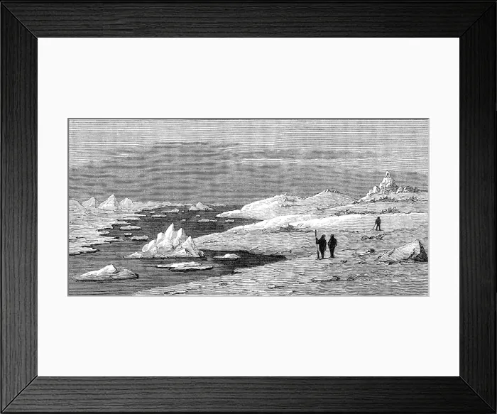 Framed Print : The American Franklin Search Expedition: Cape Herschel, 1881. Creator: Unknown Framed Print : The American Franklin Search Expedition: Cape Herschel, 1881. Creator: Unknown