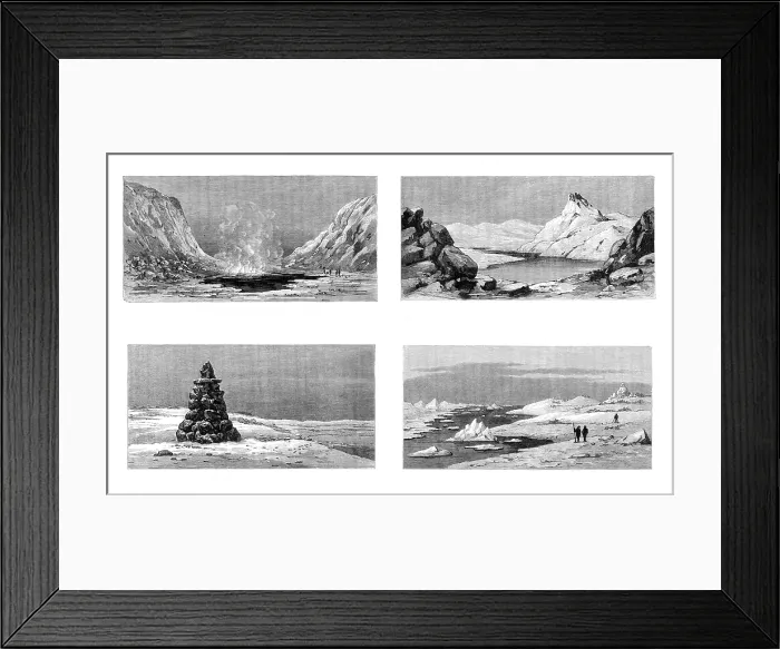Framed Print : The American Franklin Search Expedition, 1881. Creator: Unknown Framed Print : The American Franklin Search Expedition, 1881. Creator: Unknown