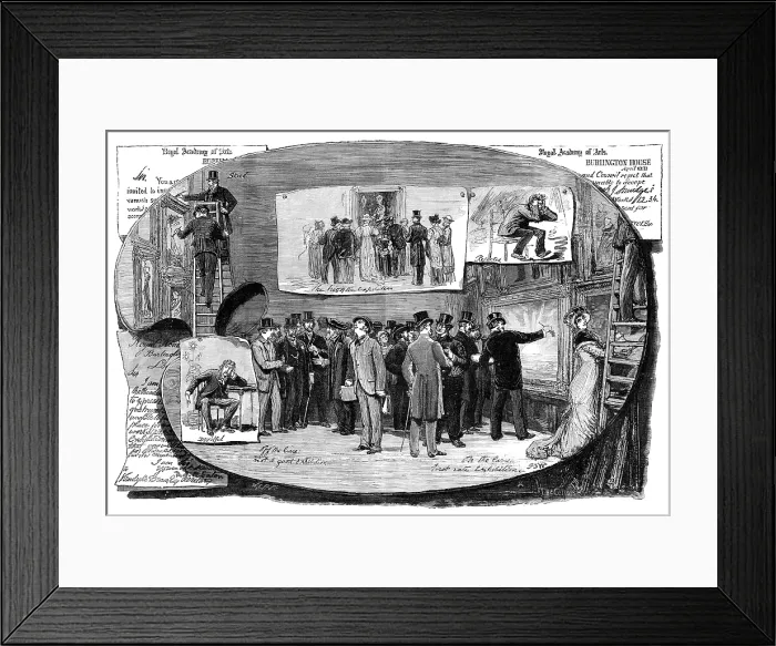 Framed Print : Academy Notes, 1881. Creator: William James Palmer Framed Print : Academy Notes, 1881. Creator: William James Palmer
