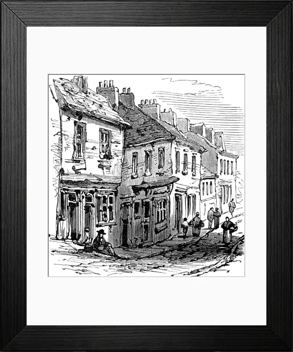 Framed Print : Subsidence of land at the Northwich Salt-Mines, 1881. Creator: Unknown Framed Print : Subsidence of land at the Northwich Salt-Mines, 1881. Creator: Unknown