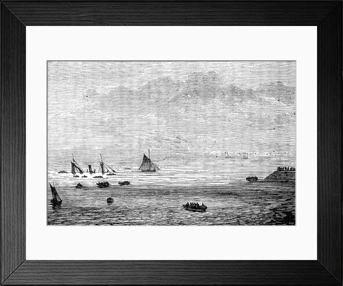 Framed Print : Wreck of the mail-packet Caledonia at St. Helier's, 1881. Creator: Unknown. Wreck of the mail-packet Caledonia at St. Helier's, 1881. Creator: Unknown Framed Print : Wreck of the mail-packet Caledonia at St. Helier's, 1881. Creator: Unknown. Wreck of the mail-packet Caledonia at St. Helier's, 1881. Creator: Unknown