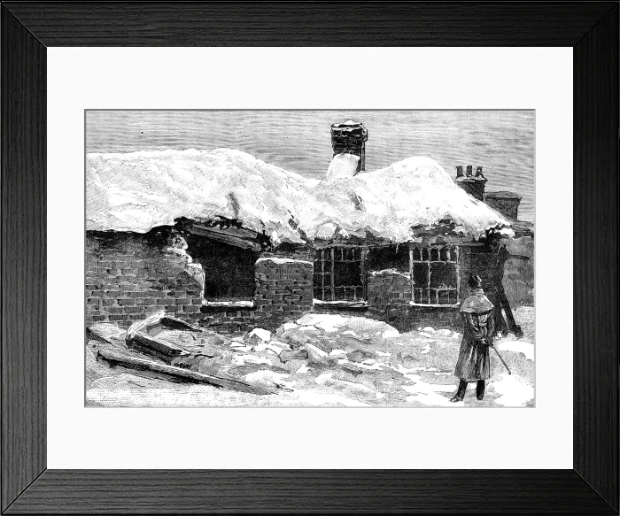 Framed Print : The scene of the explosion at Salford Barracks, 1881. Creator: Unknown Framed Print : The scene of the explosion at Salford Barracks, 1881. Creator: Unknown