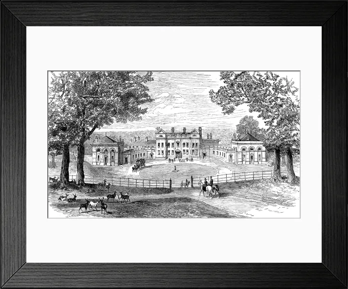Framed Print : Normanton Park, Rutlandshire - view from South-East, 1881. Creator: Unknown Framed Print : Normanton Park, Rutlandshire - view from South-East, 1881. Creator: Unknown