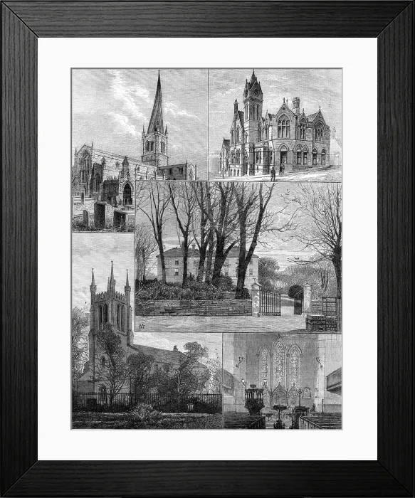 Framed Print : [Places associated with] George Stephenson, the Father of Railways: 1881. Creator: Unknown