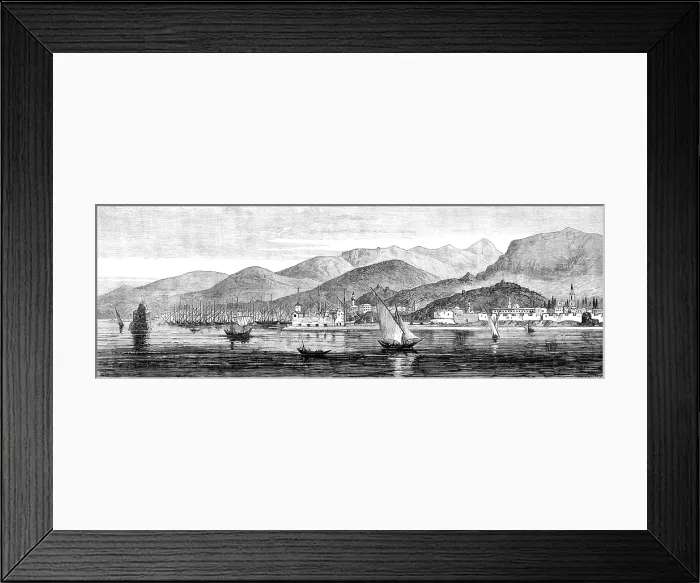 Framed Print : Castro, Island of Chios, destroyed by the Great Earthquake, 1881. Creator: Unknown Framed Print : Castro, Island of Chios, destroyed by the Great Earthquake, 1881. Creator: Unknown