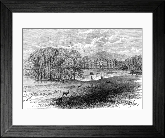 Framed Print : Longleat, Wiltshire, the seat of the Marquis of Bath... 1881. Creator: Unknown Framed Print : Longleat, Wiltshire, the seat of the Marquis of Bath... 1881. Creator: Unknown