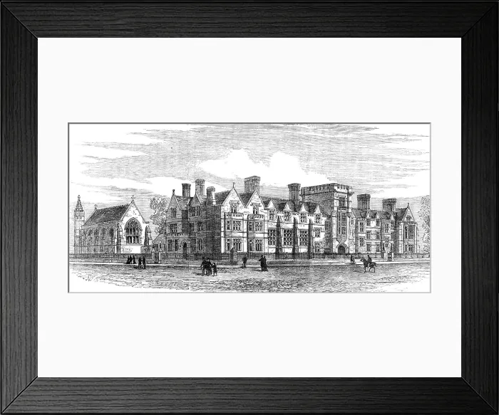Framed Print : Ridley Hall, Cambridge, for theological students, 1881. Creator: Unknown Framed Print : Ridley Hall, Cambridge, for theological students, 1881. Creator: Unknown