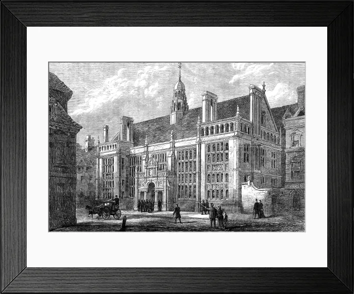 Framed Print : New Examination Schools, Oxford, 1881. Creator: Unknown Framed Print : New Examination Schools, Oxford, 1881. Creator: Unknown