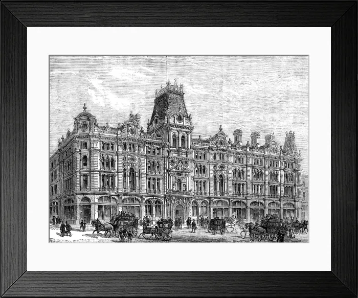 Framed Print : The Mercers Company's New Buildings, Cheapside, 1881. Creator: Unknown. The Mercers Company's New Buildings, Cheapside, 1881. Creator: Unknown Framed Print : The Mercers Company's New Buildings, Cheapside, 1881. Creator: Unknown. The Mercers Company's New Buildings, Cheapside, 1881. Creator: Unknown