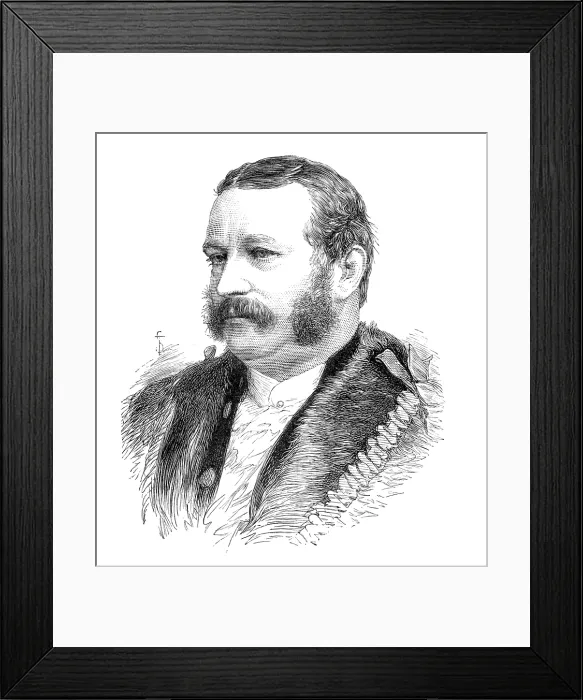 Framed Print : Mr. Alderman and Sheriff Hanson, 1881. Creator: Unknown Framed Print : Mr. Alderman and Sheriff Hanson, 1881. Creator: Unknown