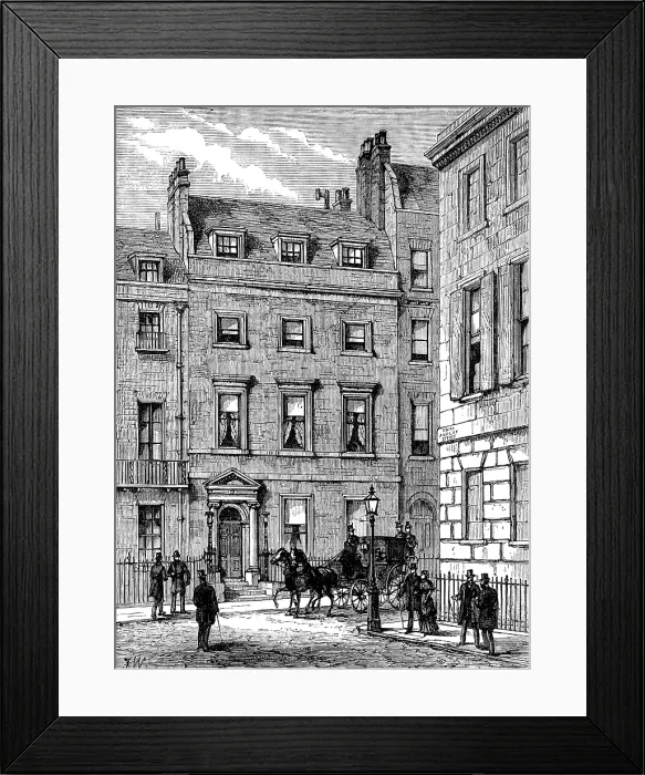 Framed Print : Lord Beaconsfield's house at 19, Curzon-Street, Mayfair, where he died, 1881. Creator: Unknown. Lord Beaconsfield's house at 19, Curzon-Street, Mayfair, where he died, 1881 Framed Print : Lord Beaconsfield's house at 19, Curzon-Street, Mayfair, where he died, 1881. Creator: Unknown. Lord Beaconsfield's house at 19, Curzon-Street, Mayfair, where he died, 1881