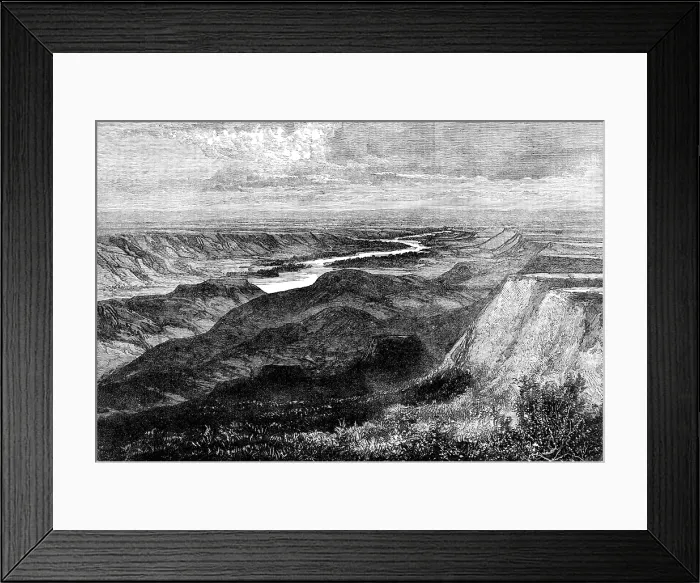 Framed Print : N.-West Territory of Canada: sketches by the Marquis of Lorne: Red-Deer River, looking S.-East, 1881 Creator: Unknown Framed Print : N.-West Territory of Canada: sketches by the Marquis of Lorne: Red-Deer River, looking S.-East, 1881 Creator: Unknown