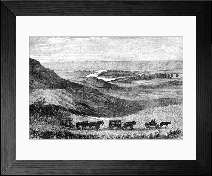 Framed Print : N.-West Territory of Canada: sketches by the Marquis of Lorne: Red-Deer River from the S. bank, 1881 Creator: Unknown Framed Print : N.-West Territory of Canada: sketches by the Marquis of Lorne: Red-Deer River from the S. bank, 1881 Creator: Unknown