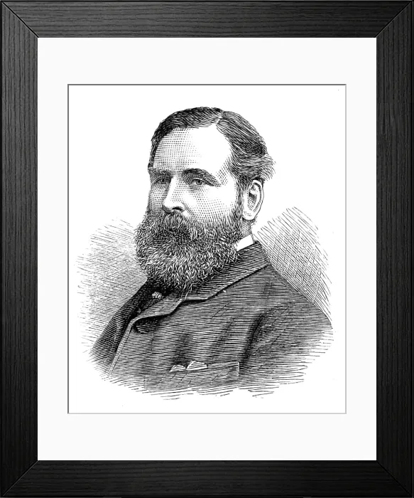 Framed Print : The Royal Visit to Swansea: Mr. F. A. Yeo, Chairman of the Swansea Harbour Trust, 1881. Creator: Unknown
