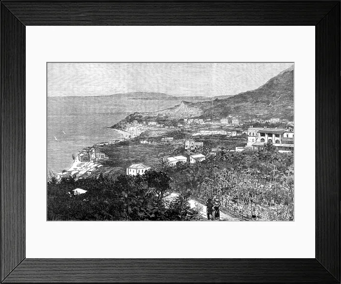 Framed Print : Casamicciola (Isle of Ischia), the scene of the earthquake on the 4th March, 1881. Creator: Unknown Framed Print : Casamicciola (Isle of Ischia), the scene of the earthquake on the 4th March, 1881. Creator: Unknown