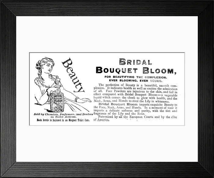 Framed Print : Bridal Bouquet Bloom, 1883. Creator: Unknown Framed Print : Bridal Bouquet Bloom, 1883. Creator: Unknown