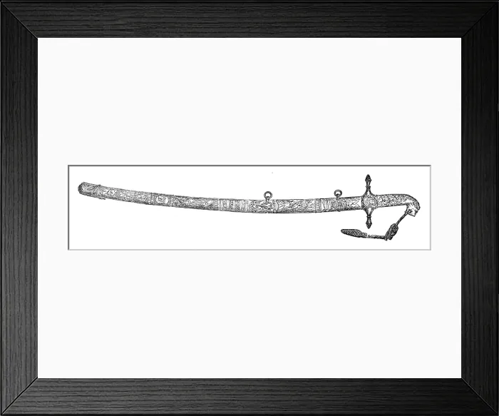 Framed Print : Sword of Honour presented to General Sir F. Roberts by the City of London, 1881. Creator: Unknown Framed Print : Sword of Honour presented to General Sir F. Roberts by the City of London, 1881. Creator: Unknown