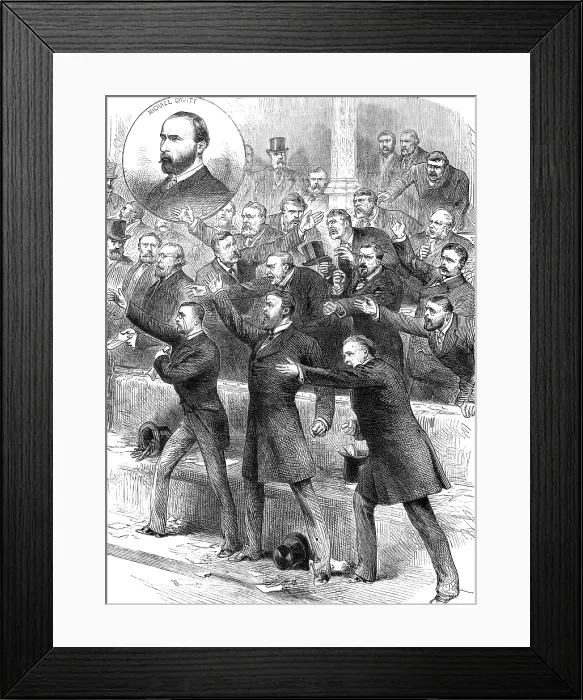 Framed Print : Disturbed Parliament: 'the Home-Rulers stood up, and...with raised hands, shouted Privilege'' Framed Print : Disturbed Parliament: 'the Home-Rulers stood up, and...with raised hands, shouted Privilege''