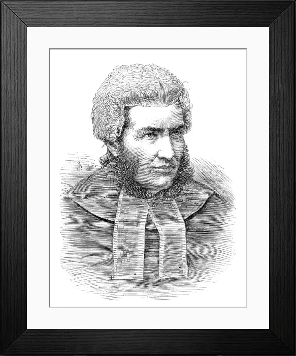 Framed Print : Lord Justice Lindley, the new Judge of Appeal, 1881. Creator: Unknown Framed Print : Lord Justice Lindley, the new Judge of Appeal, 1881. Creator: Unknown