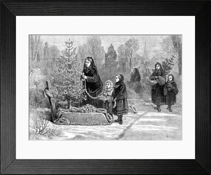 Framed Print : God's Acre: a sketch in a Saxon churchyard, 1881. Creator: Unknown. God's Acre: a sketch in a Saxon churchyard, 1881. Creator: Unknown Framed Print : God's Acre: a sketch in a Saxon churchyard, 1881. Creator: Unknown. God's Acre: a sketch in a Saxon churchyard, 1881. Creator: Unknown