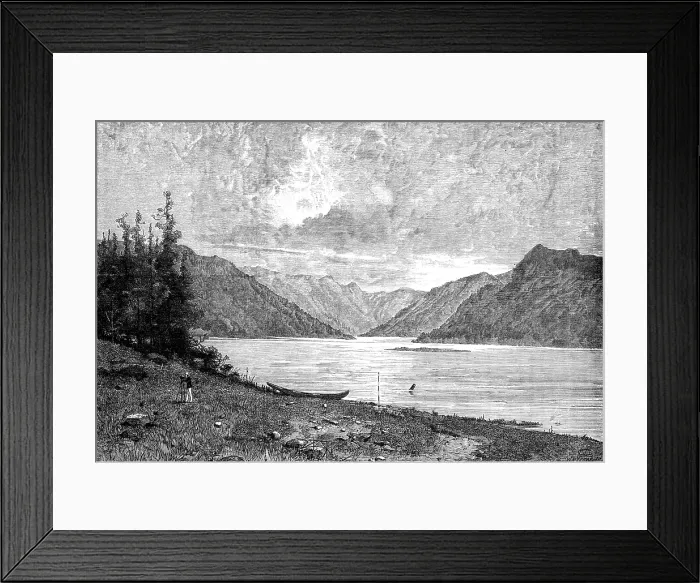 Framed Print : Sketches in British Columbia: mouth of the River Skeena, 1881. Creator: Unknown Framed Print : Sketches in British Columbia: mouth of the River Skeena, 1881. Creator: Unknown