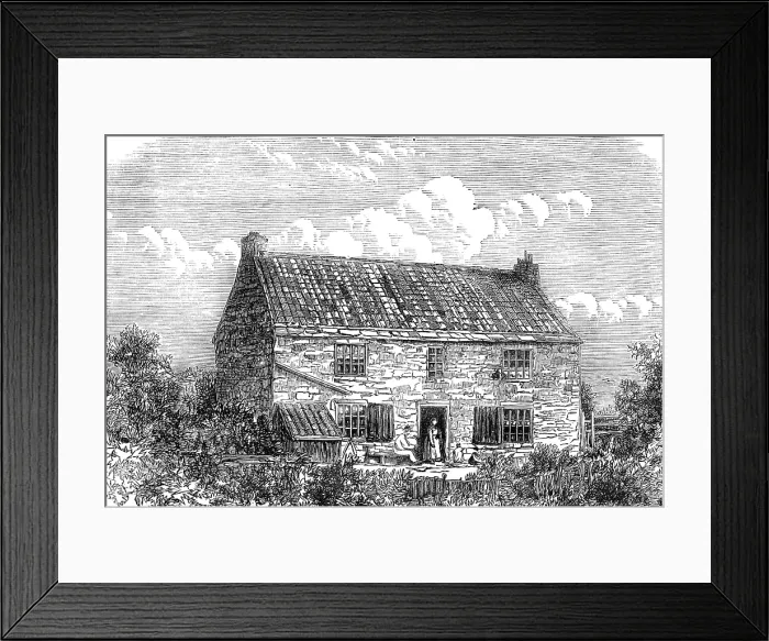 Framed Print : Street House, Wylam, the birthplace of George Stephenson, 1881. Creator: Unknown Framed Print : Street House, Wylam, the birthplace of George Stephenson, 1881. Creator: Unknown